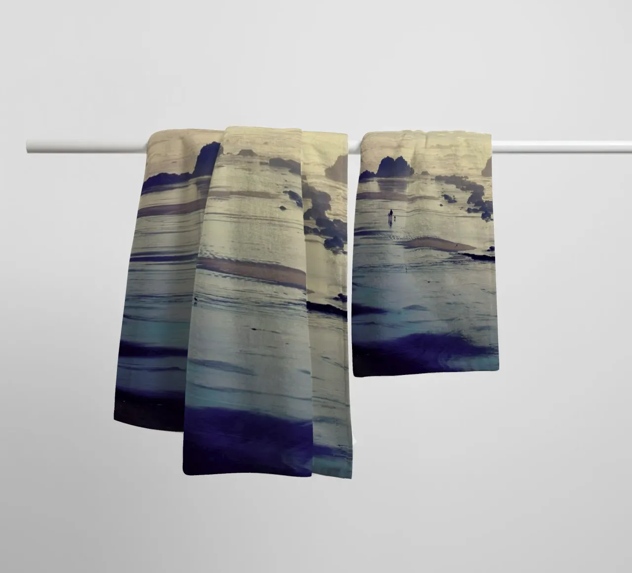 To Travel Is to Live towel by Robin Delean