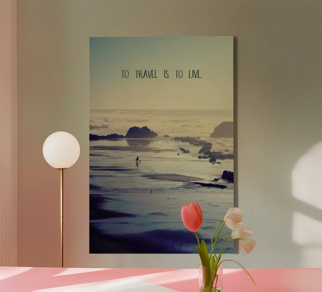 To Travel Is to Live tela con Cornice a cassetta da Robin Delean