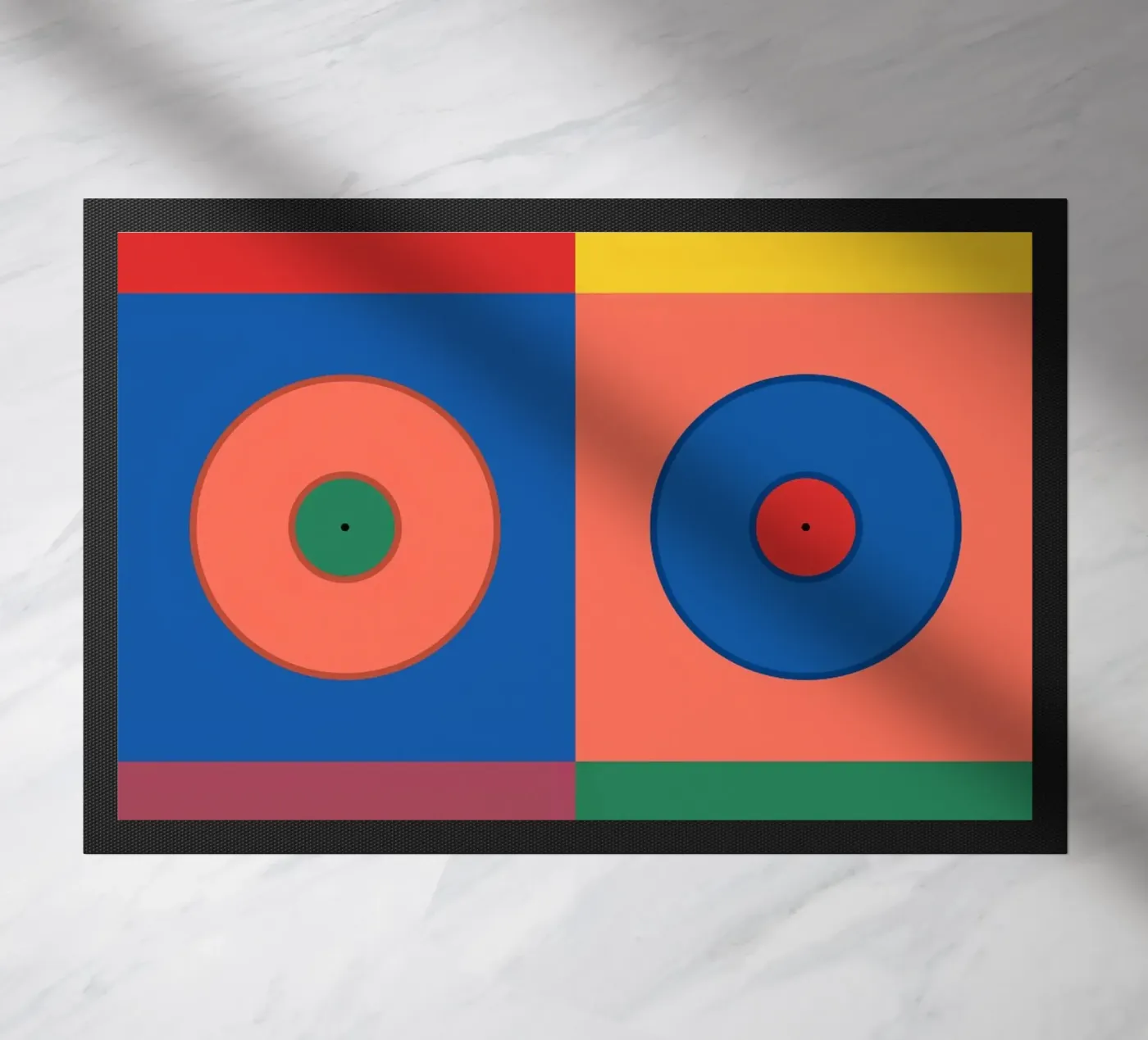 Vinyls doormat by The Poster Kid