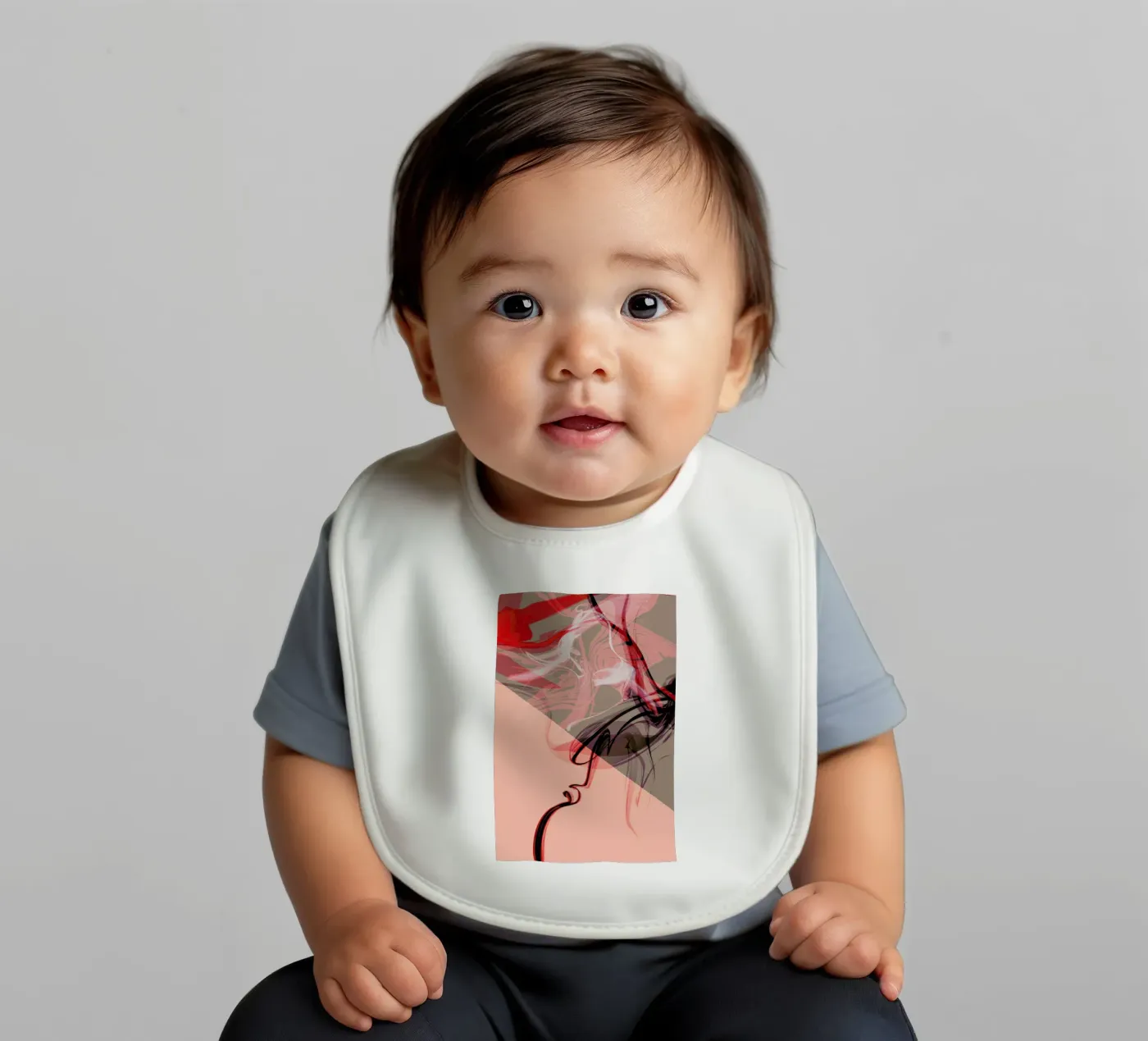 Eclectic baby bib by XOXO Arte