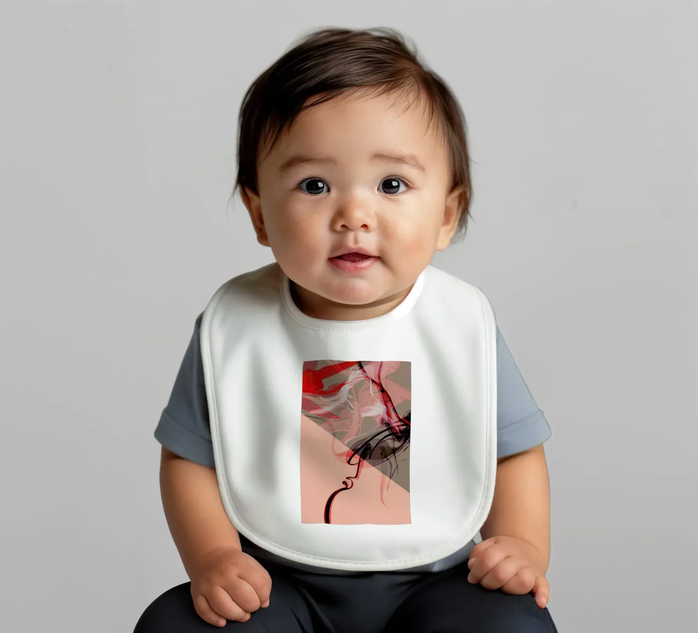 Eclectic baby bib by XOXO Arte