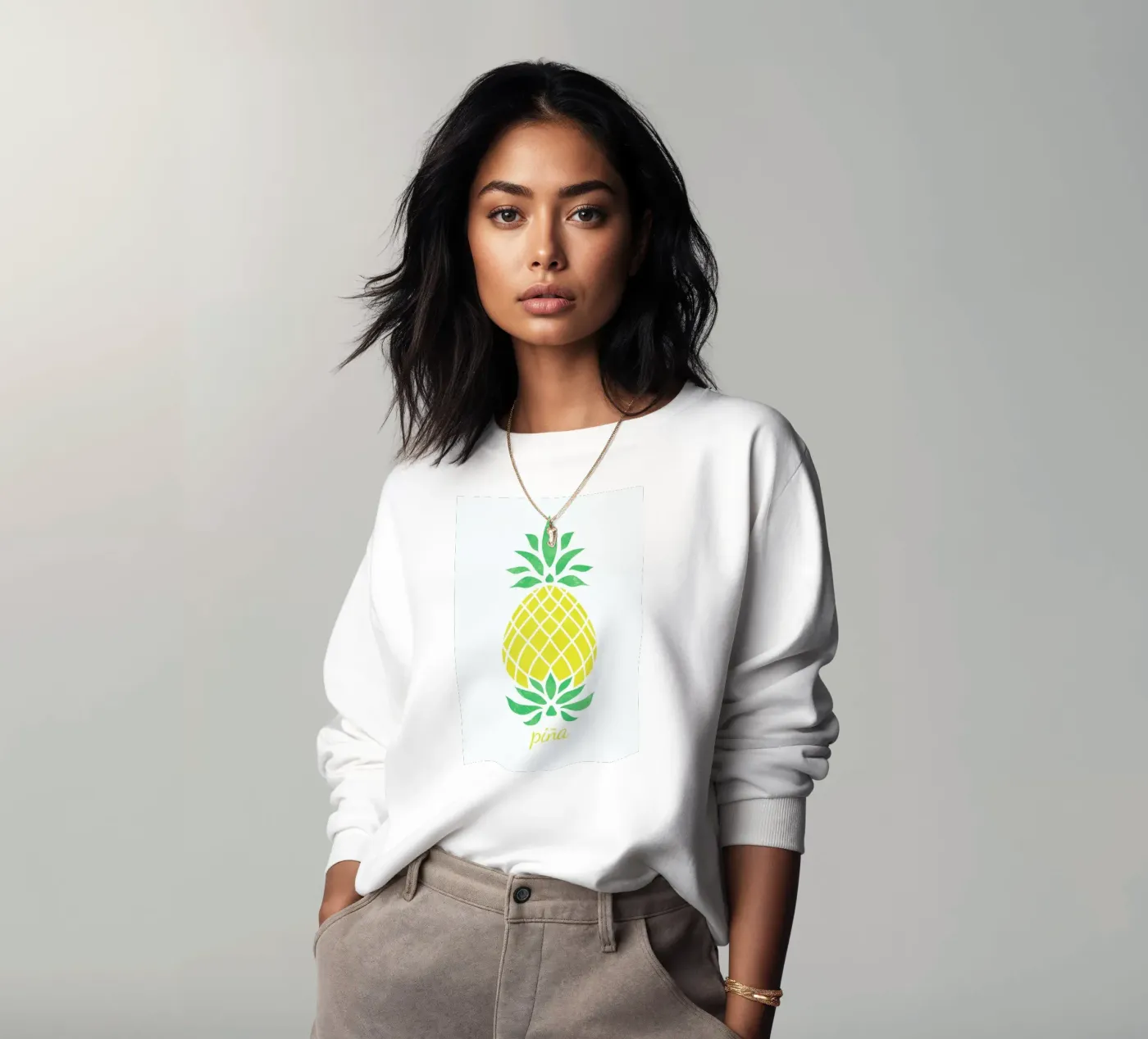 Pineapple sweatshirt van Jacqueline Maldonado