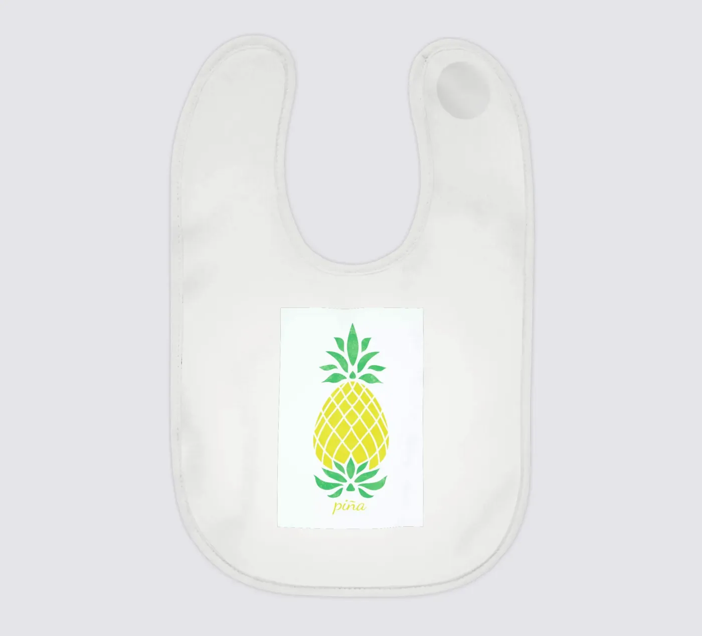 Pineapple baby bib by Jacqueline Maldonado