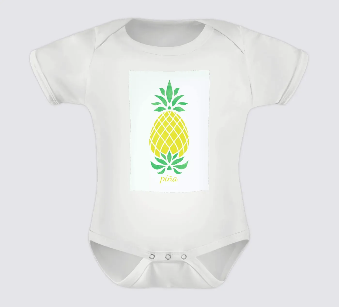 Pineapple body neonato maniche corte da Jacqueline Maldonado