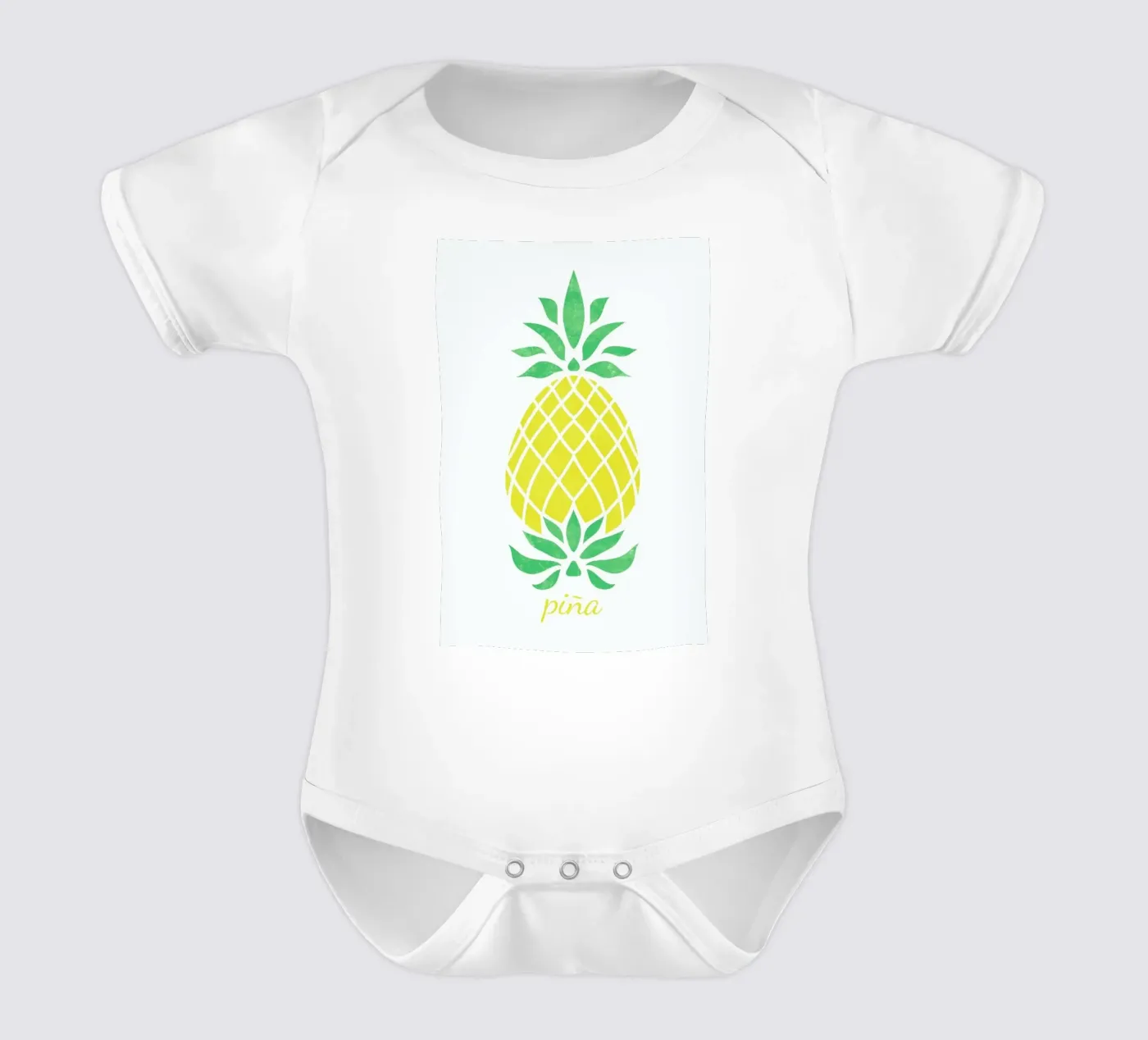 Pineapple body neonato maniche corte da Jacqueline Maldonado