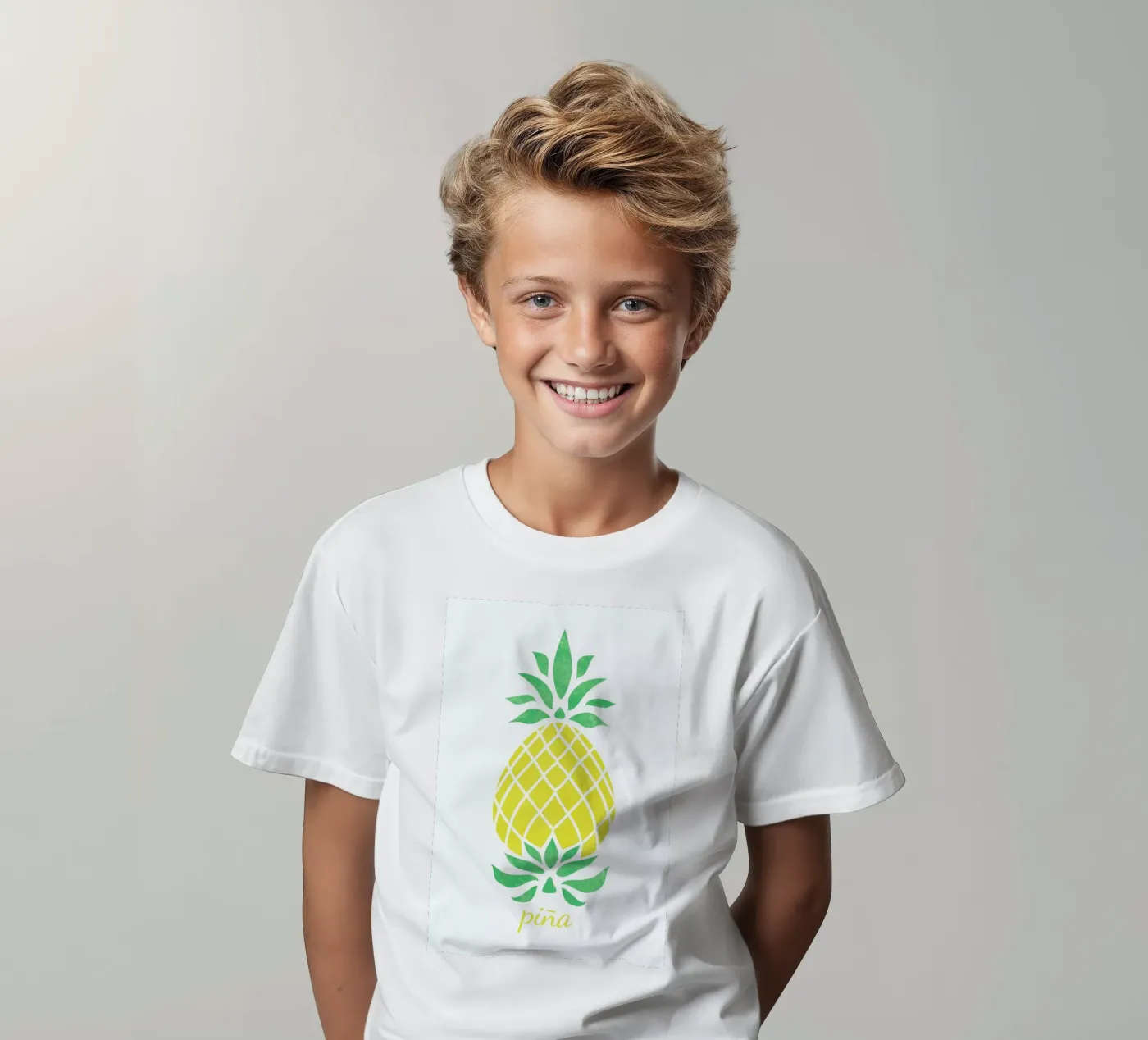 Pineapple kinder t-shirt van Jacqueline Maldonado