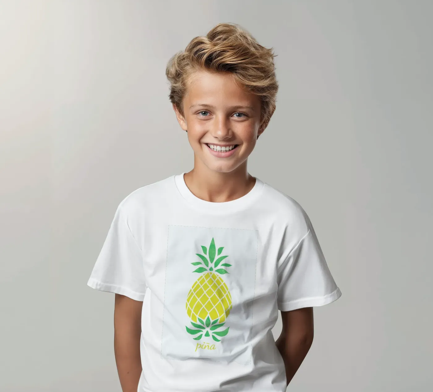 Pineapple kinder t-shirt van Jacqueline Maldonado