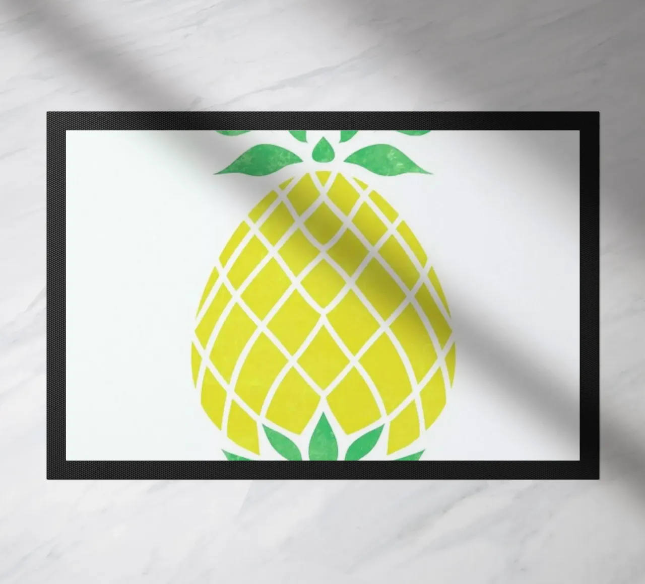 Pineapple doormat by Jacqueline Maldonado