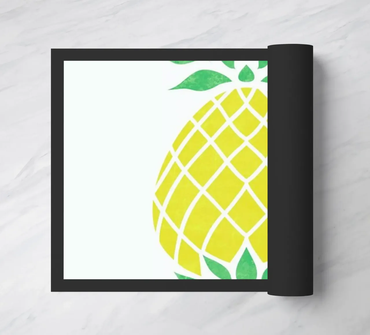 Pineapple doormat by Jacqueline Maldonado