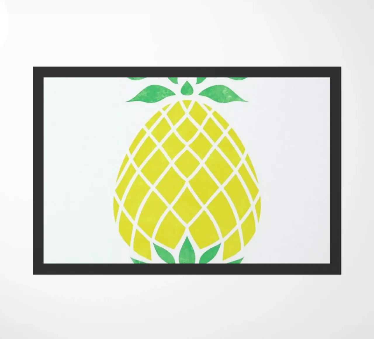 Pineapple doormat by Jacqueline Maldonado