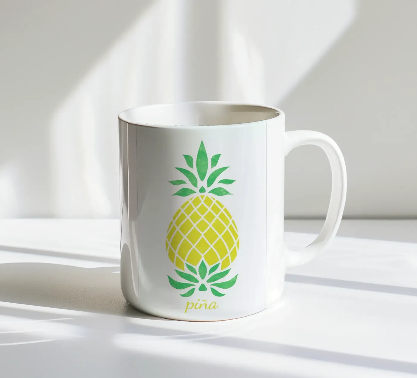 Pineapple ceramic mug by Jacqueline Maldonado