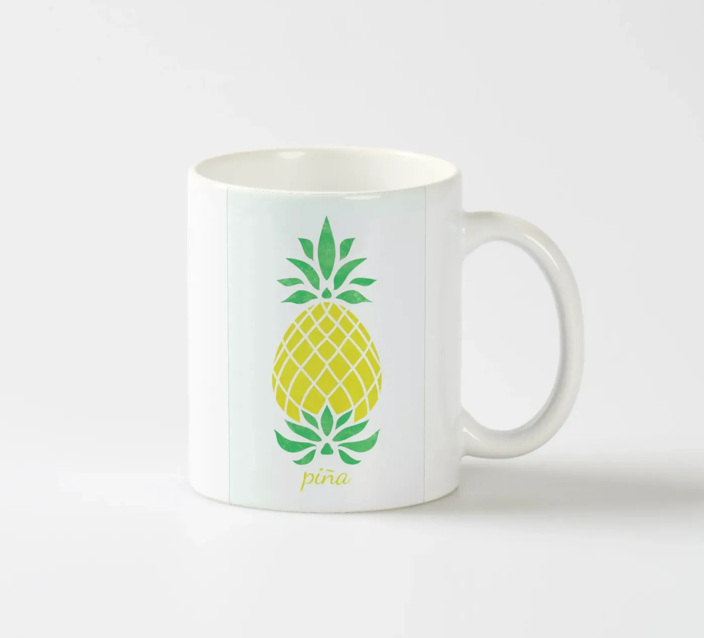 Pineapple ceramic mug by Jacqueline Maldonado