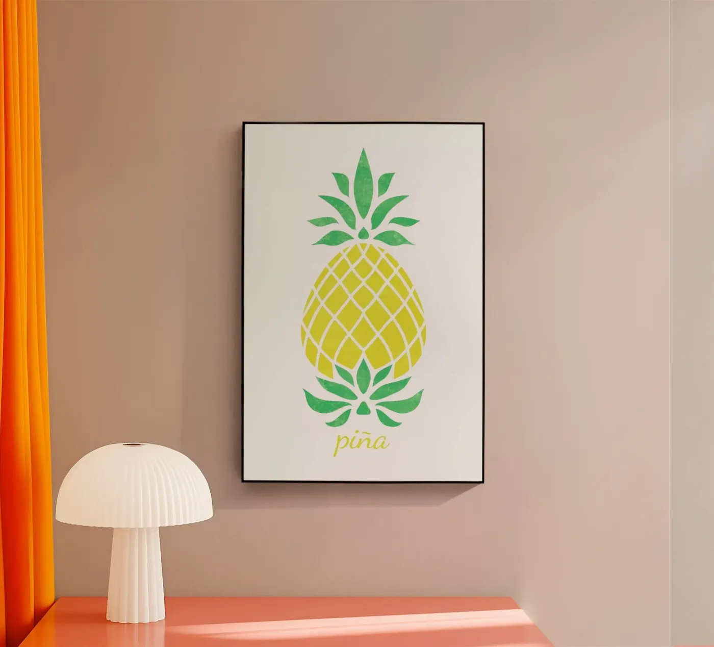 Pineapple acrylic glass by Jacqueline Maldonado
