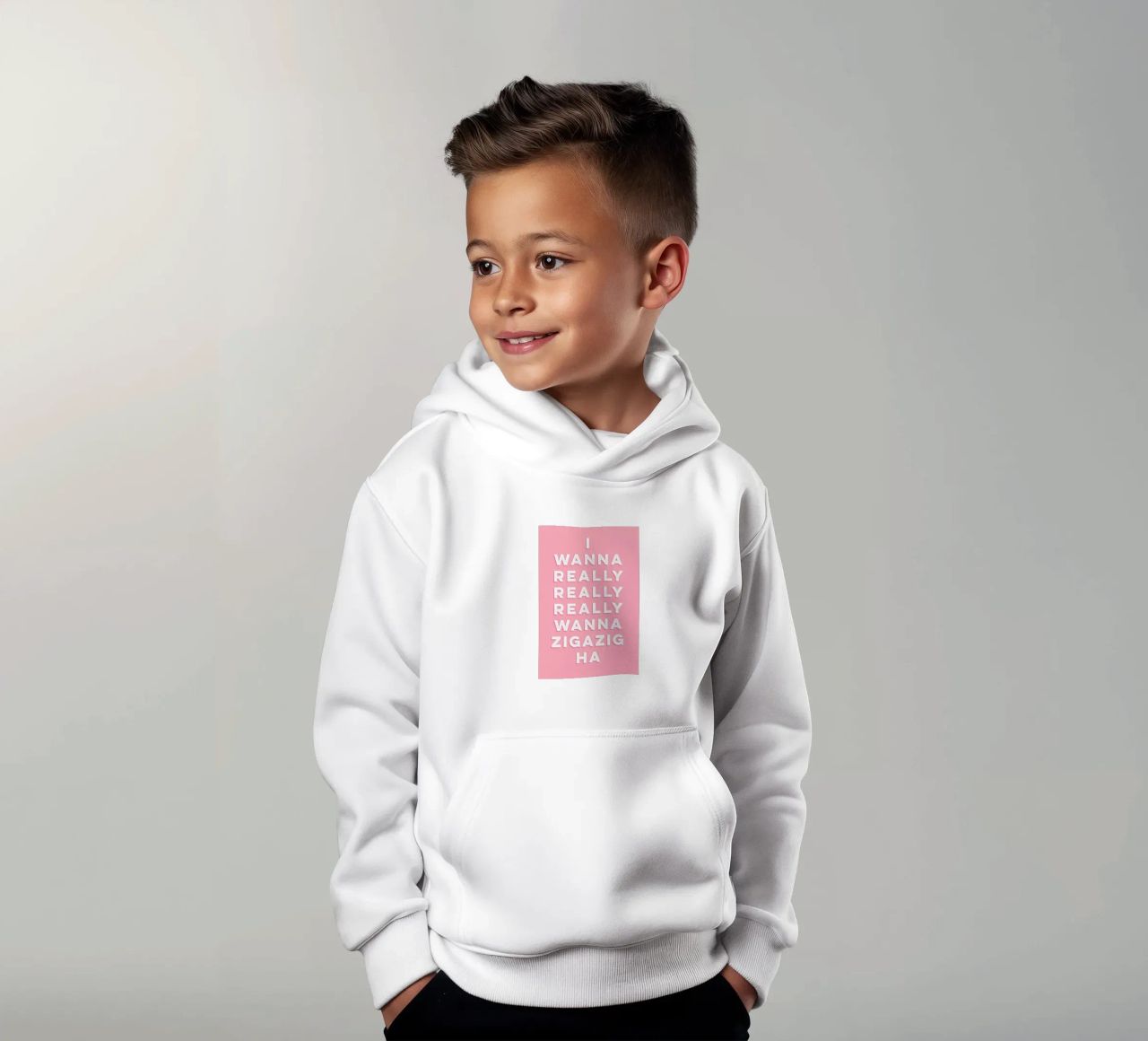 Zigazig felpa bambino con cappuccio da Galaxy Eyes
