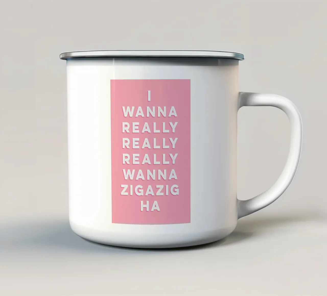 Zigazig taza de esmalte de Galaxy Eyes