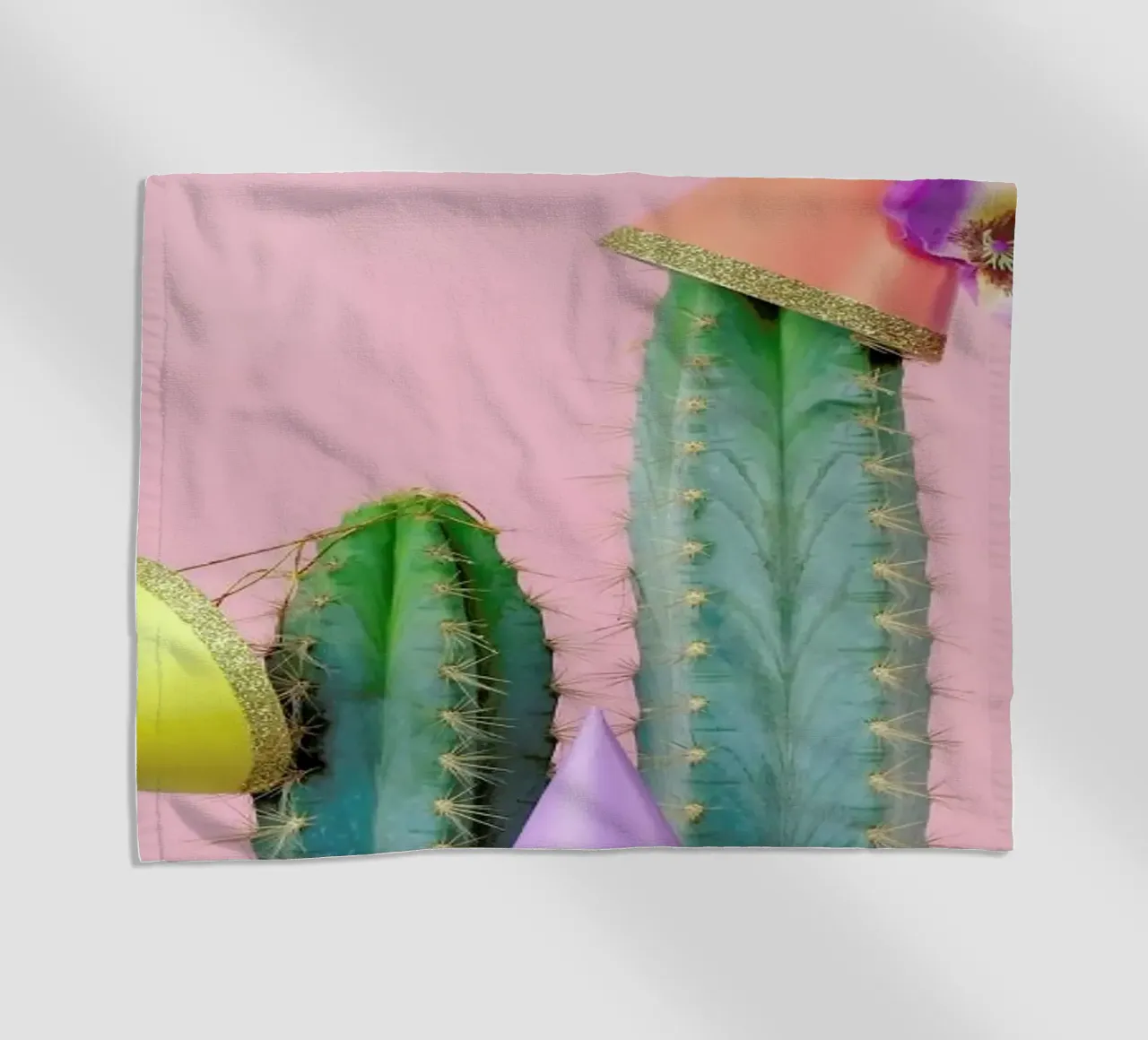 Cactus Party Hats toalla de playa de Juj Winn