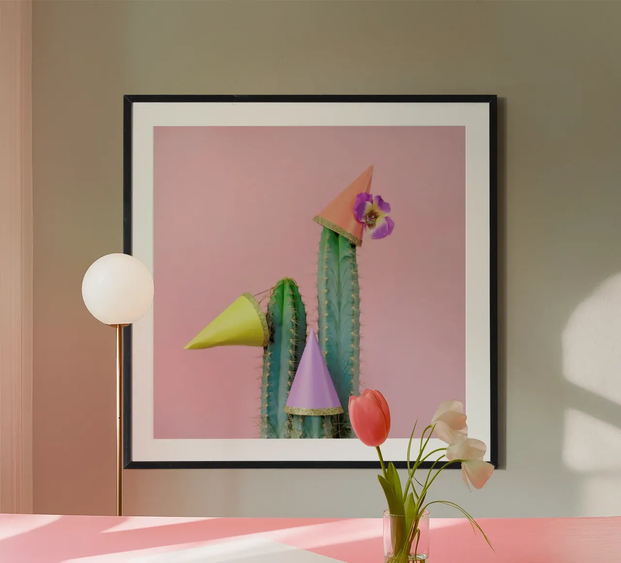 Cactus Party Hats carta hahnemühle da Juj Winn