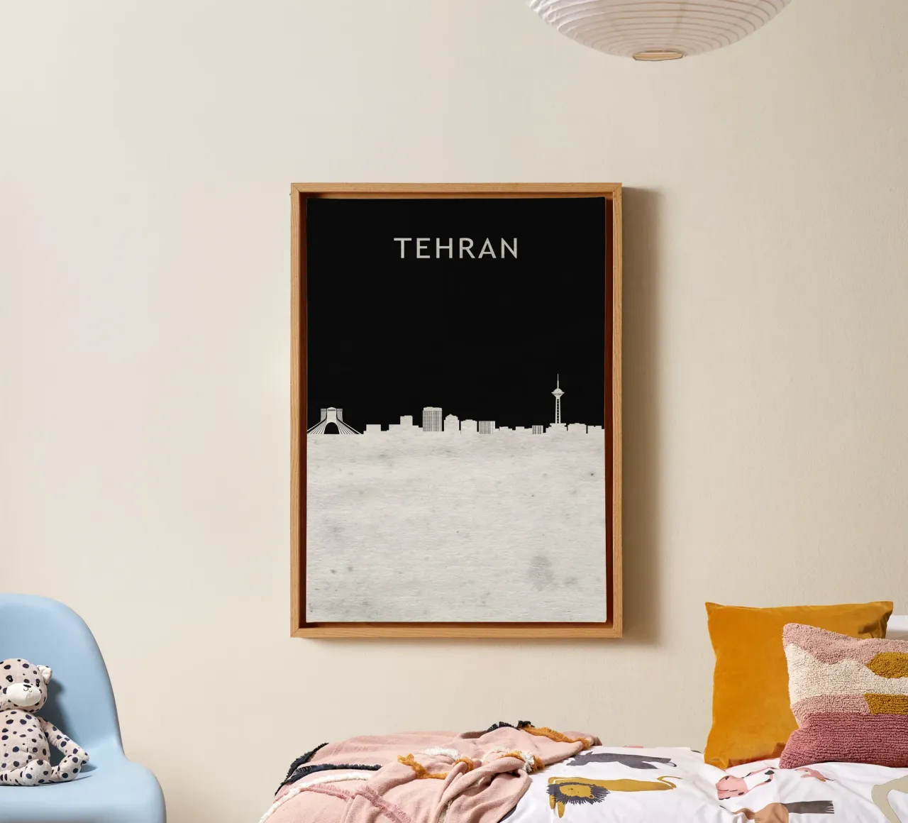 Tehran Iran tela con Cornice a cassetta da Travelstudio