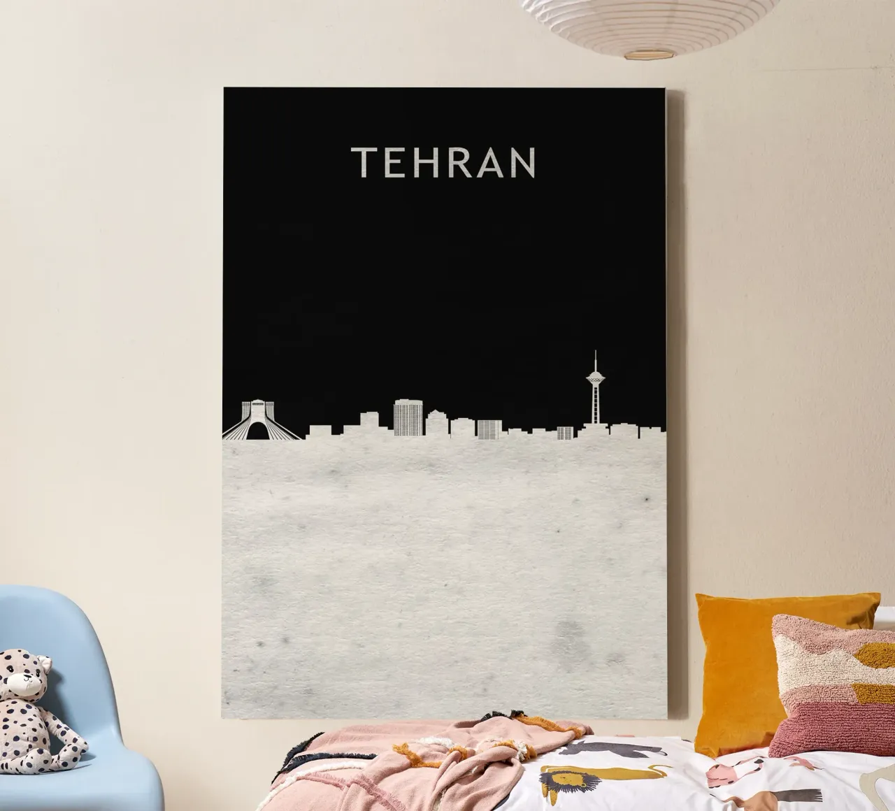 Tehran Iran tela con Cornice a cassetta da Travelstudio