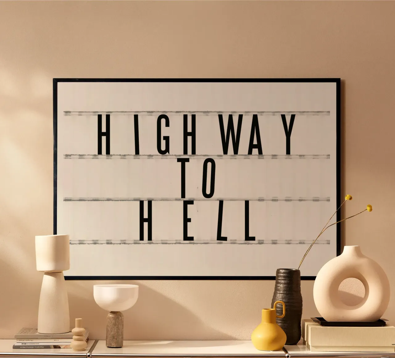 Cinema No. 8 poster con telaio in alluminio da typealive
