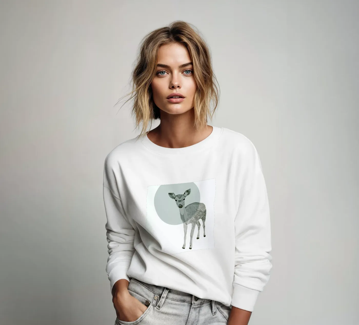 Deer felpa da Morgan Kendall