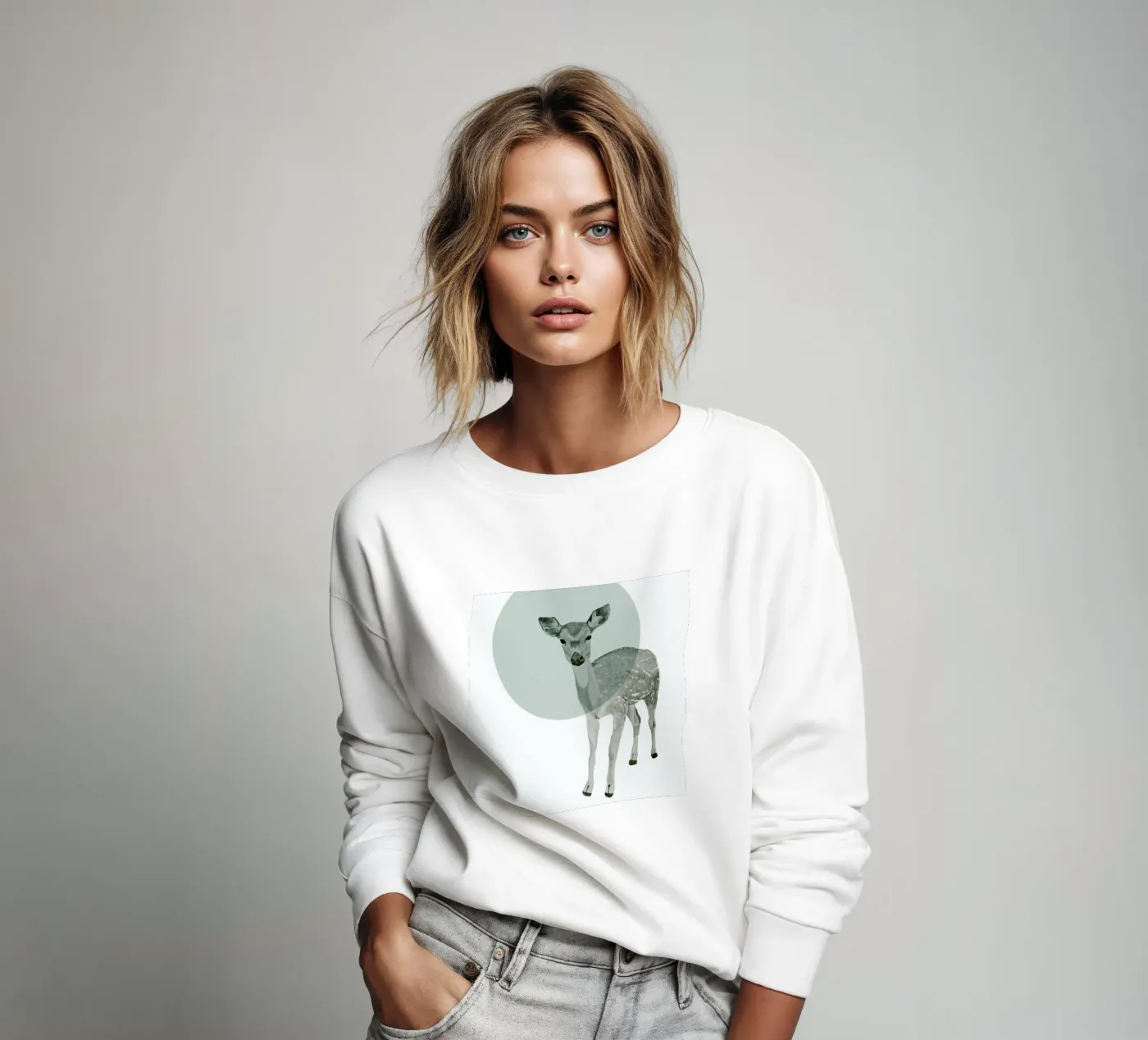 Deer felpa da Morgan Kendall