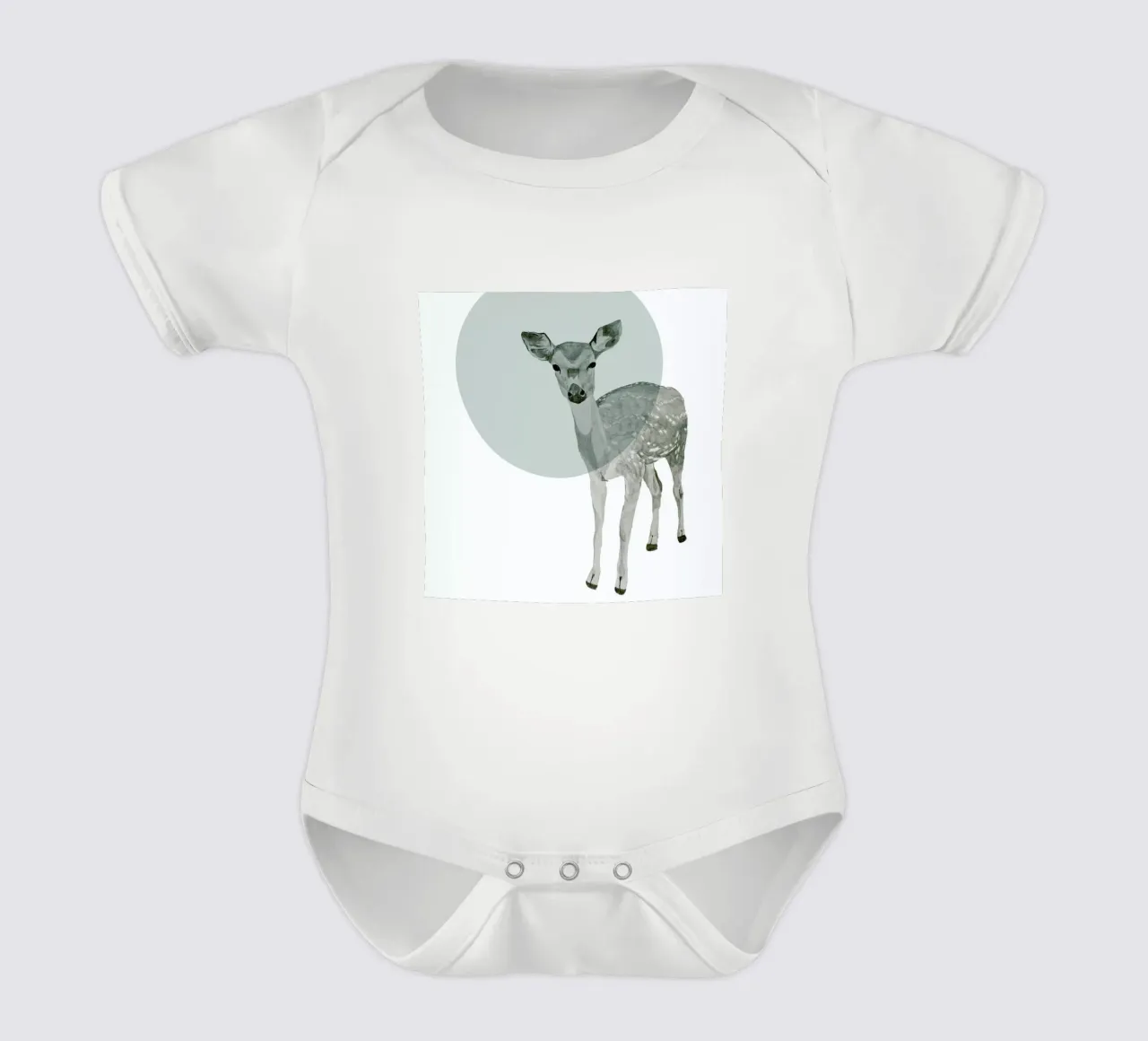 Deer babyrompertje korte mouwen van Morgan Kendall