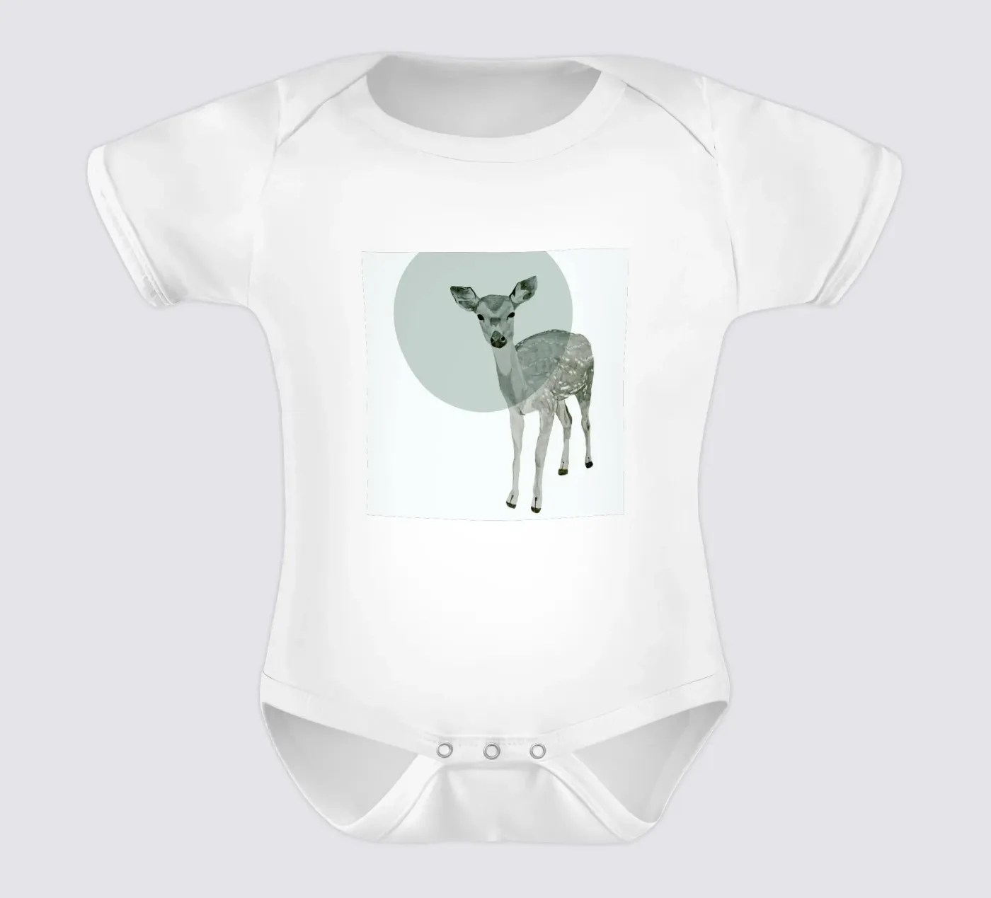 Deer babyrompertje korte mouwen van Morgan Kendall