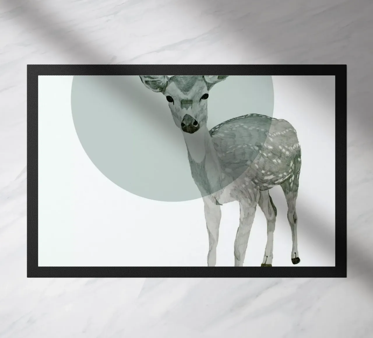 Deer doormat by Morgan Kendall