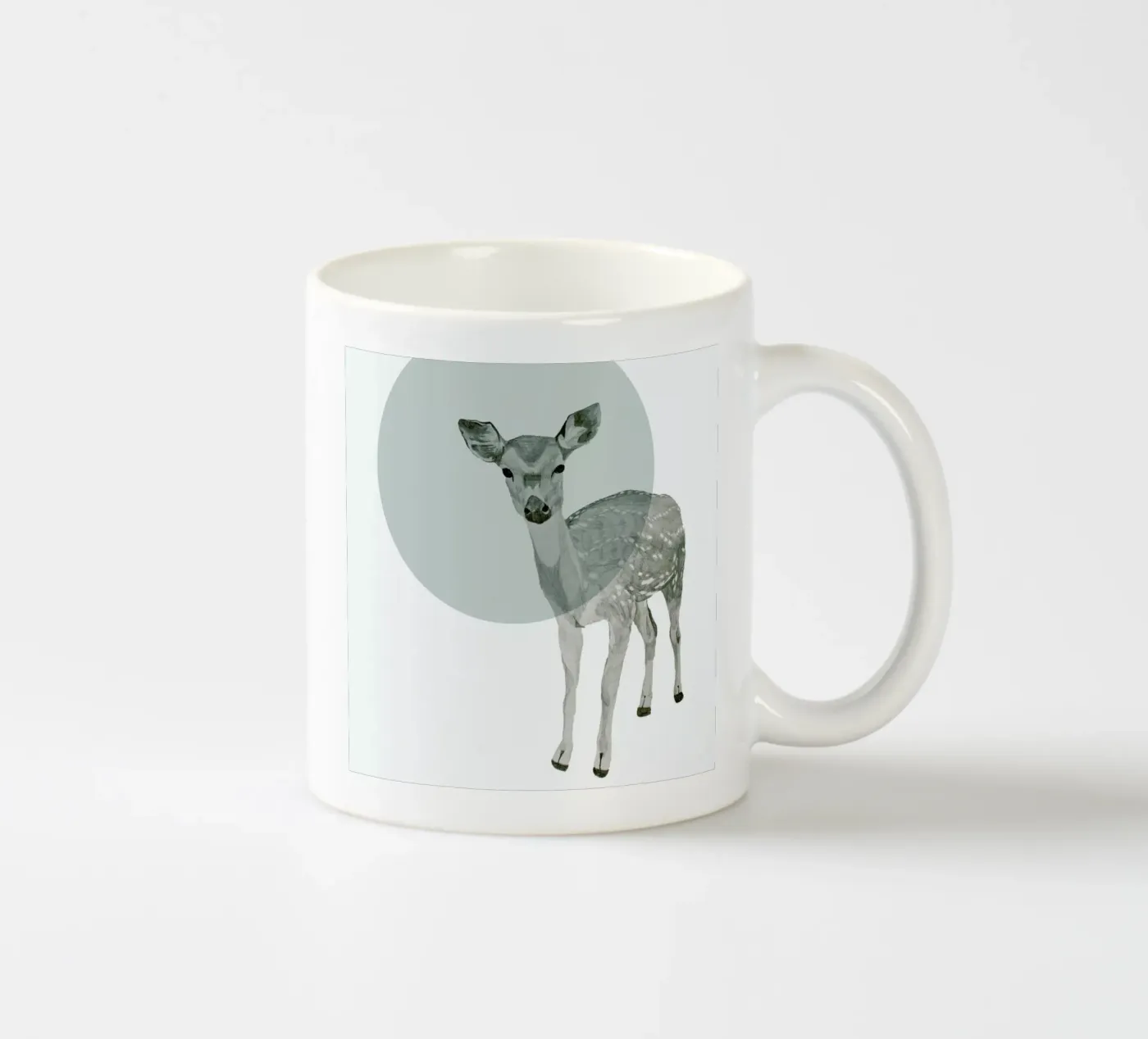 Deer ceramic mug by Morgan Kendall