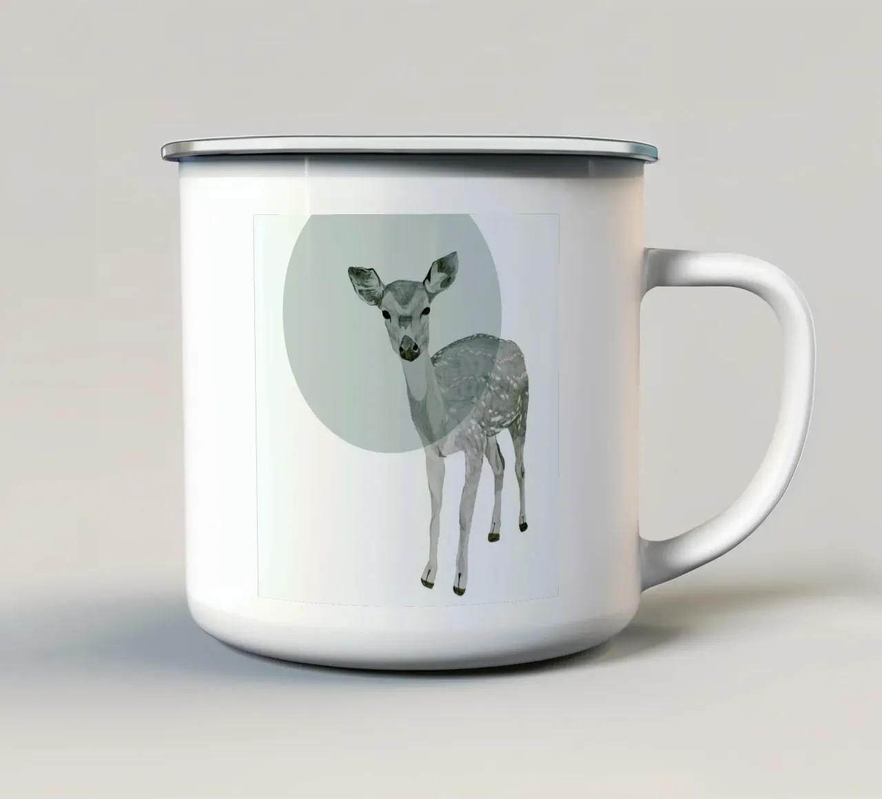 Deer tazza in smalto da Morgan Kendall