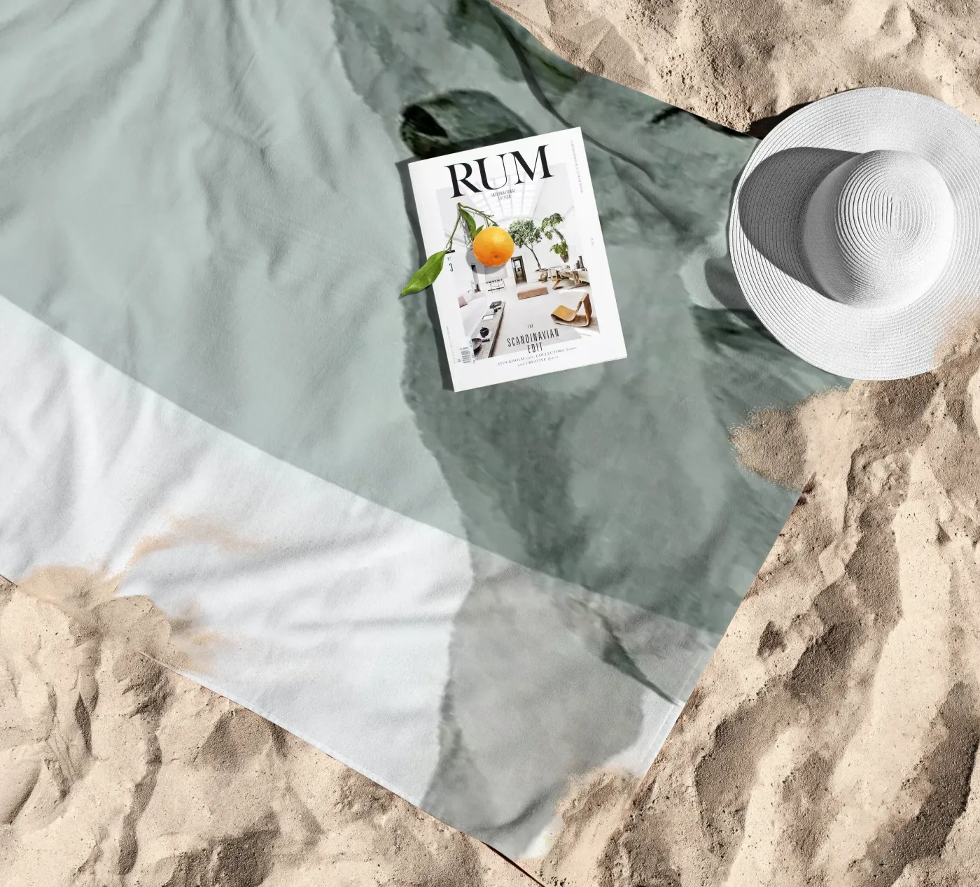 Deer beach towel by Morgan Kendall
