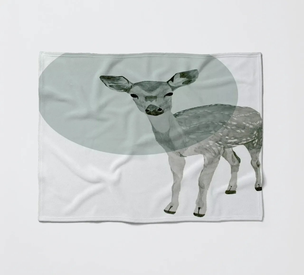 Deer fleece blanket by Morgan Kendall