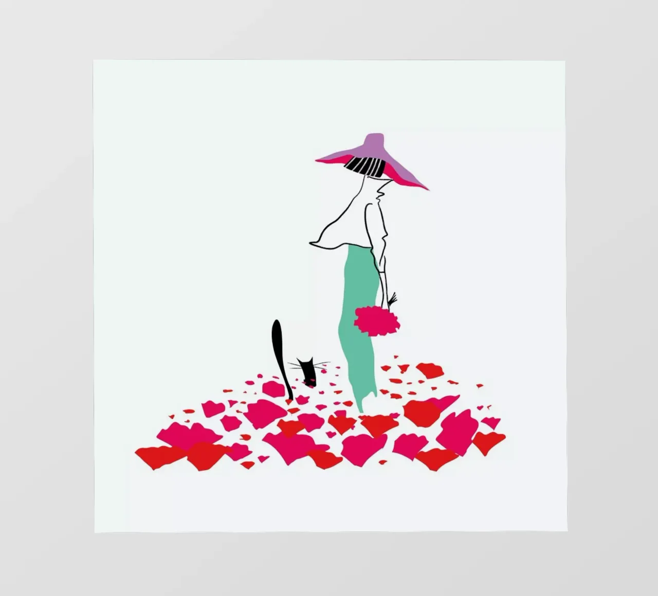 Poppy Fields telo in pvc da Moira Scicluna Zahra