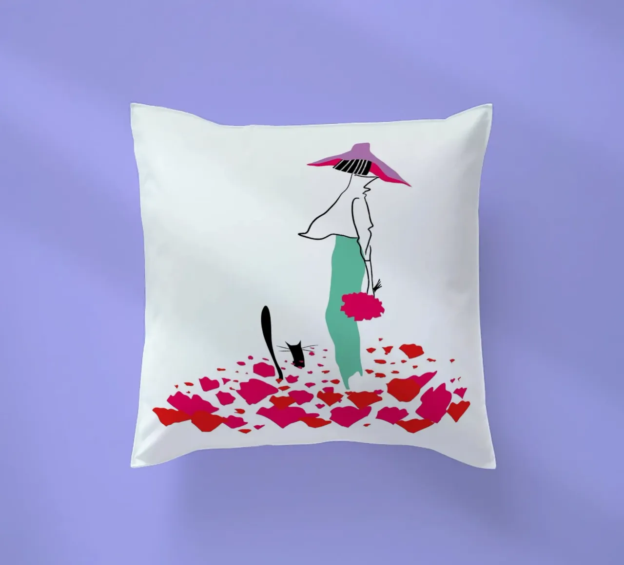 Poppy Fields cuscino da Moira Scicluna Zahra