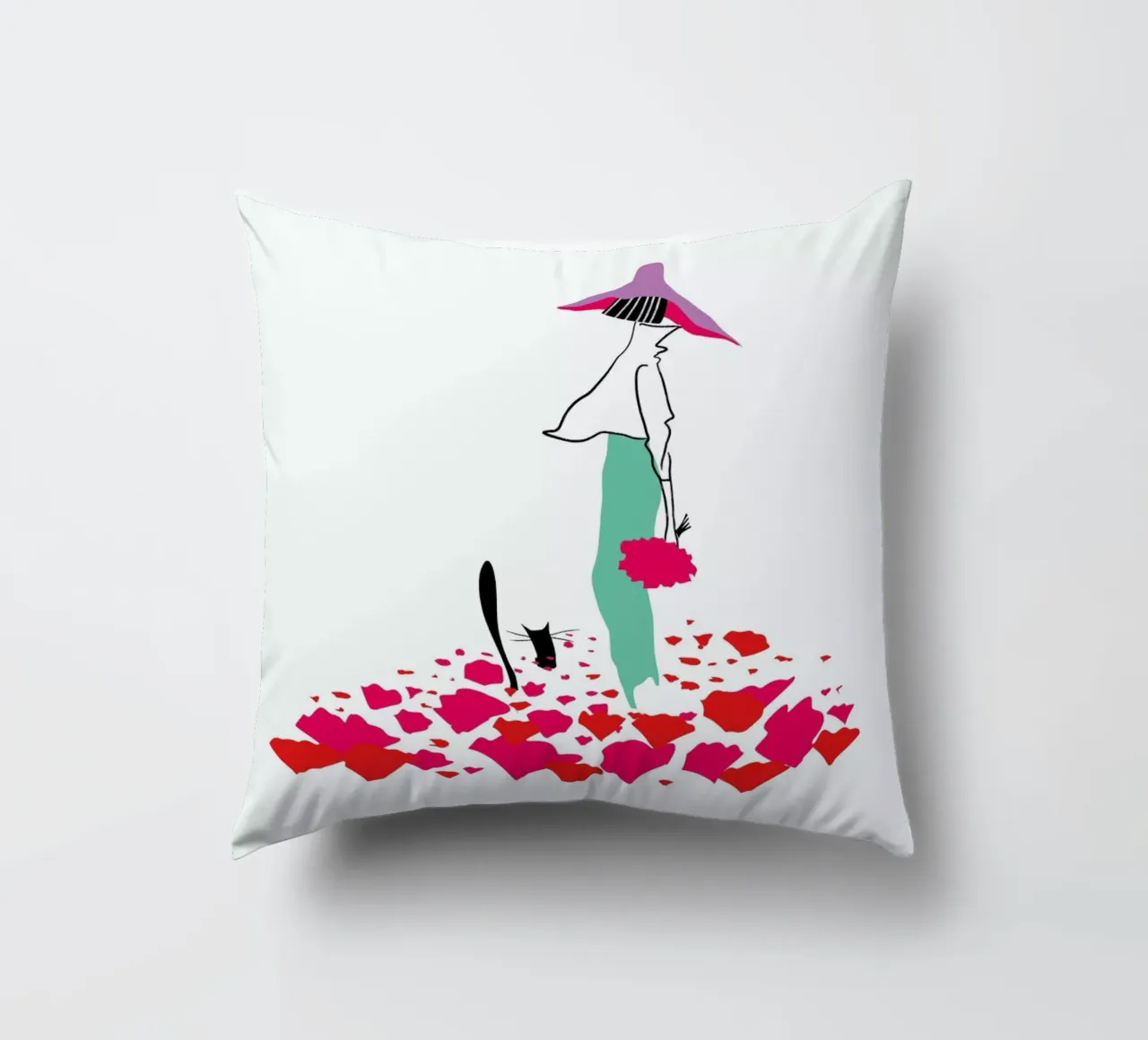 Poppy Fields cuscino da Moira Scicluna Zahra