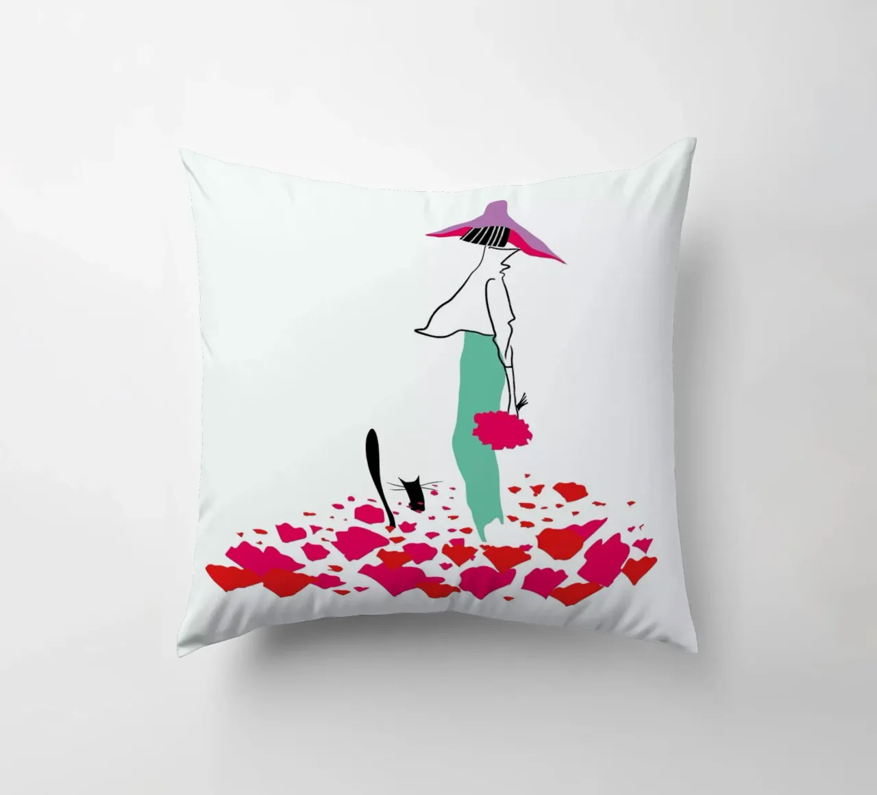 Poppy Fields cuscino da Moira Scicluna Zahra