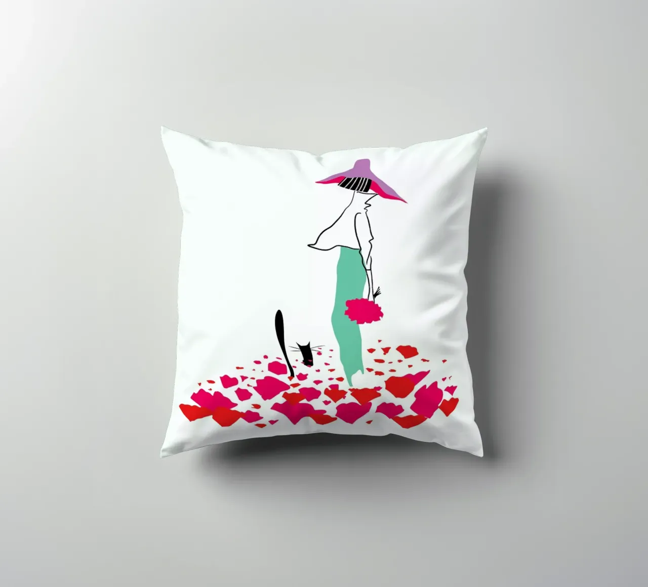 Poppy Fields cuscino da Moira Scicluna Zahra