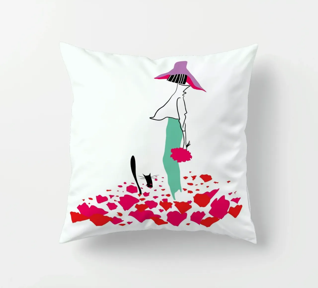 Poppy Fields cuscino da Moira Scicluna Zahra