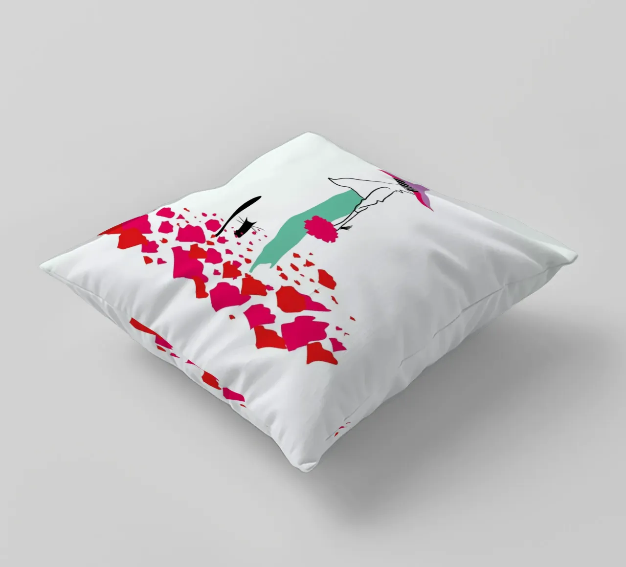 Poppy Fields cuscino da Moira Scicluna Zahra