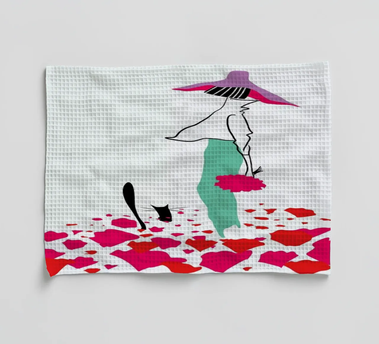 Poppy Fields canovaccio da cucina da Moira Scicluna Zahra