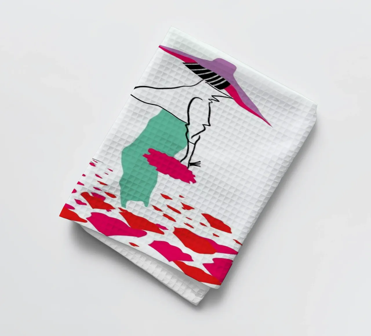 Poppy Fields canovaccio da cucina da Moira Scicluna Zahra