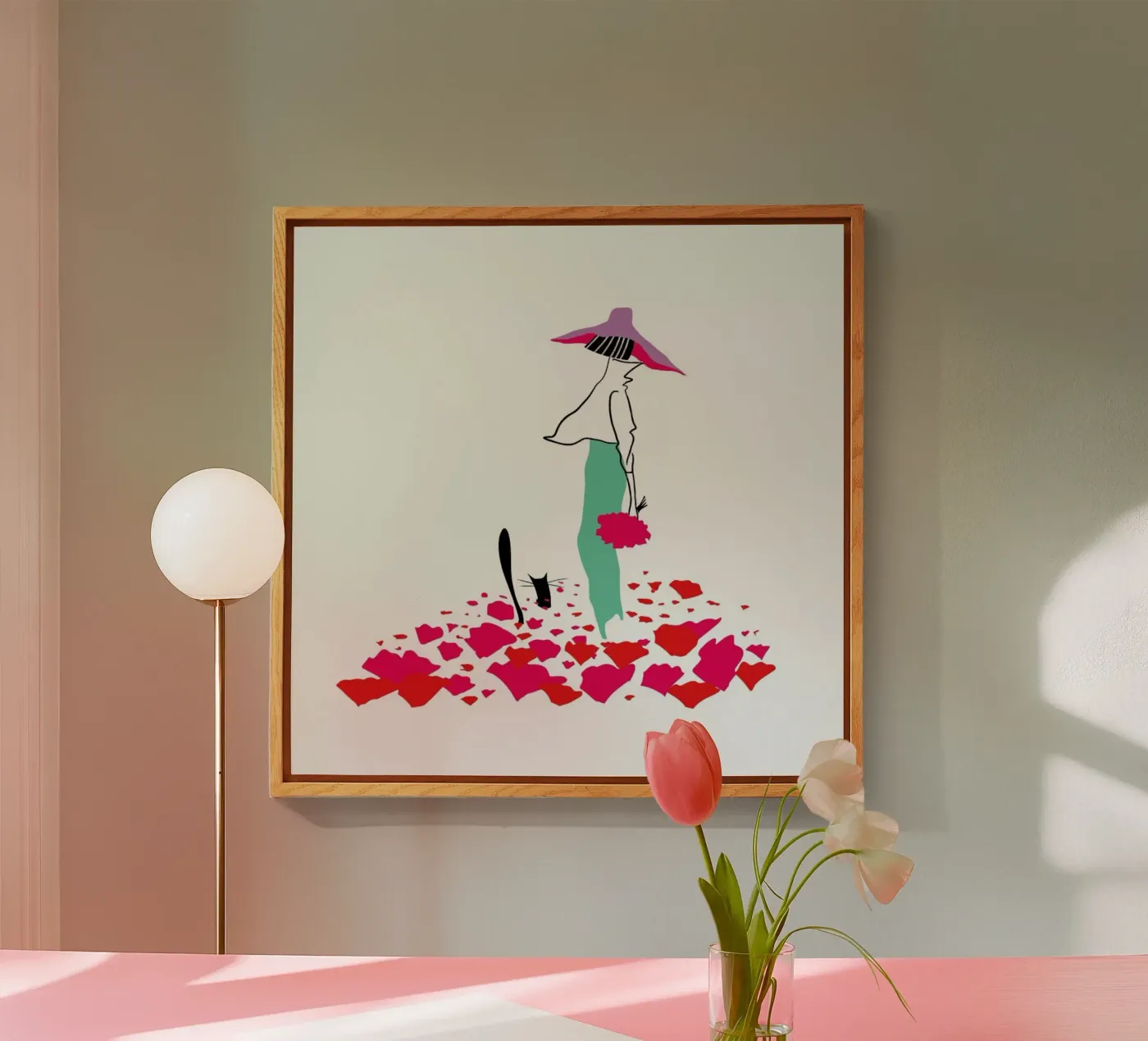 Poppy Fields Acryl-Glas von Moira Scicluna Zahra