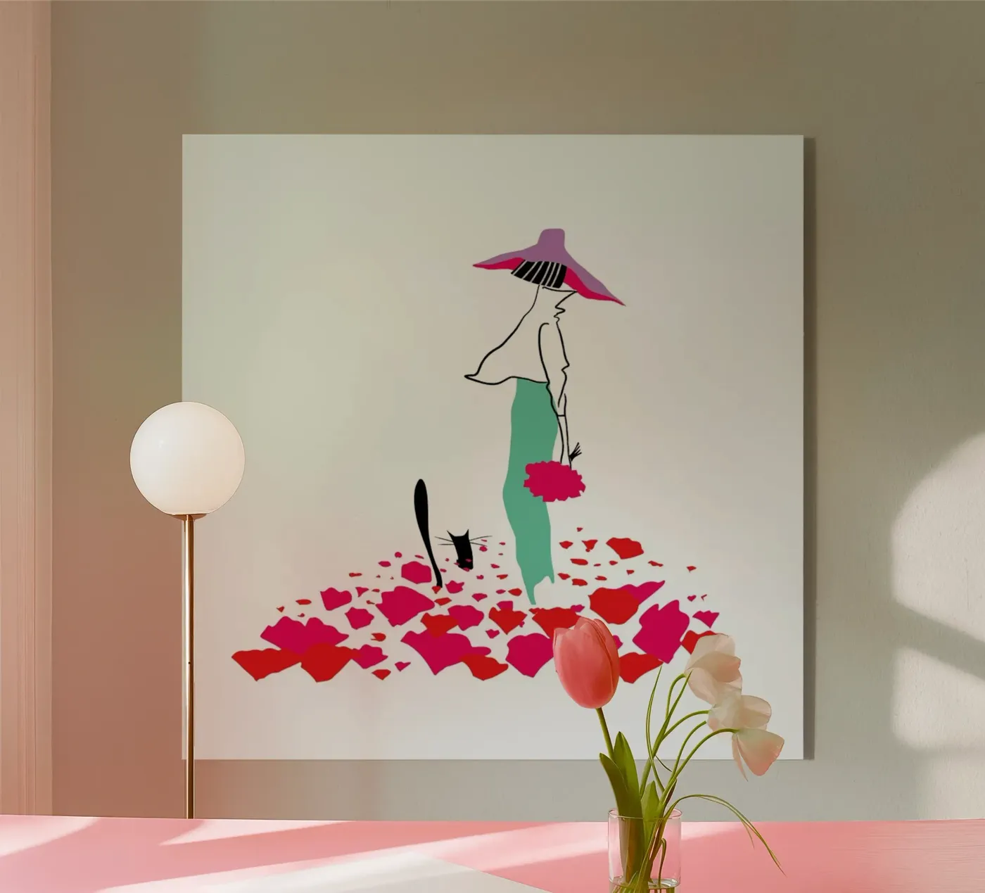 Poppy Fields Acryl-Glas von Moira Scicluna Zahra