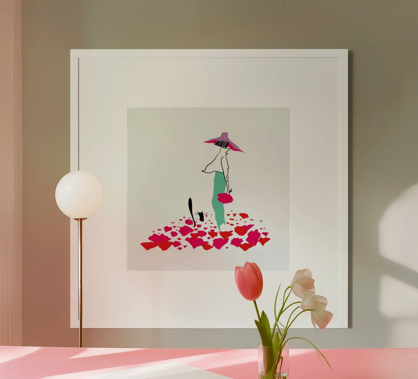 Poppy Fields poster van Moira Scicluna Zahra