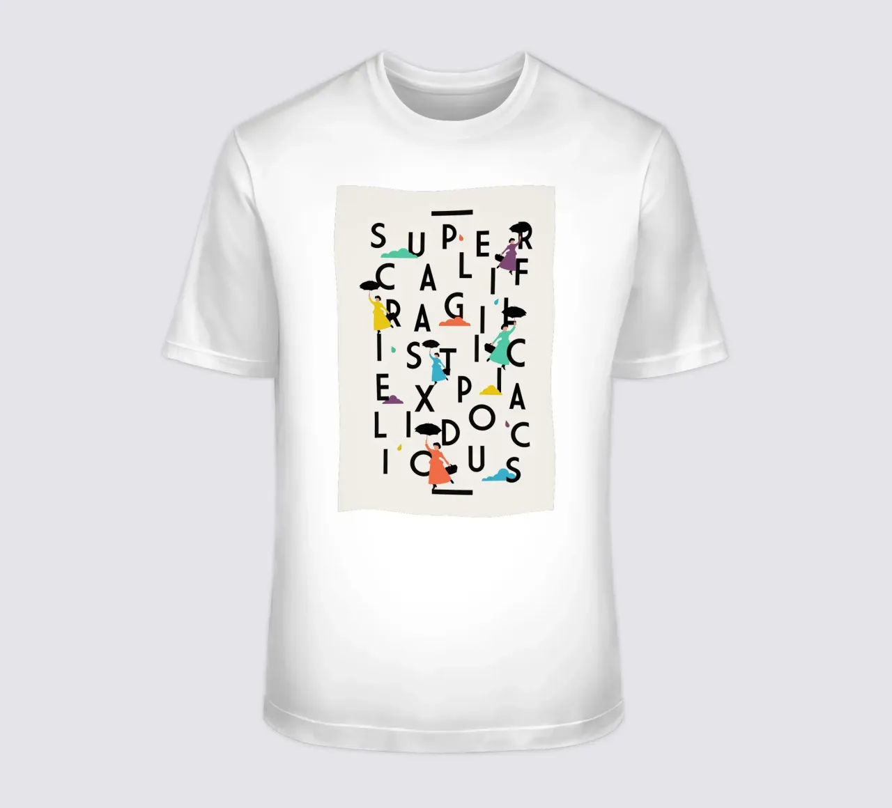 Supercali t-shirt by The Poster Kid