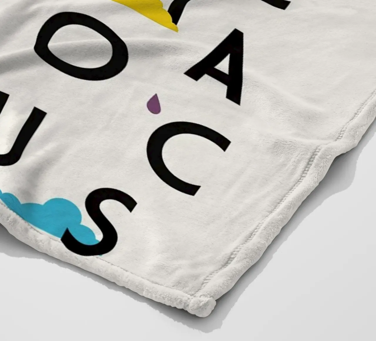 Supercali fleece blanket by The Poster Kid