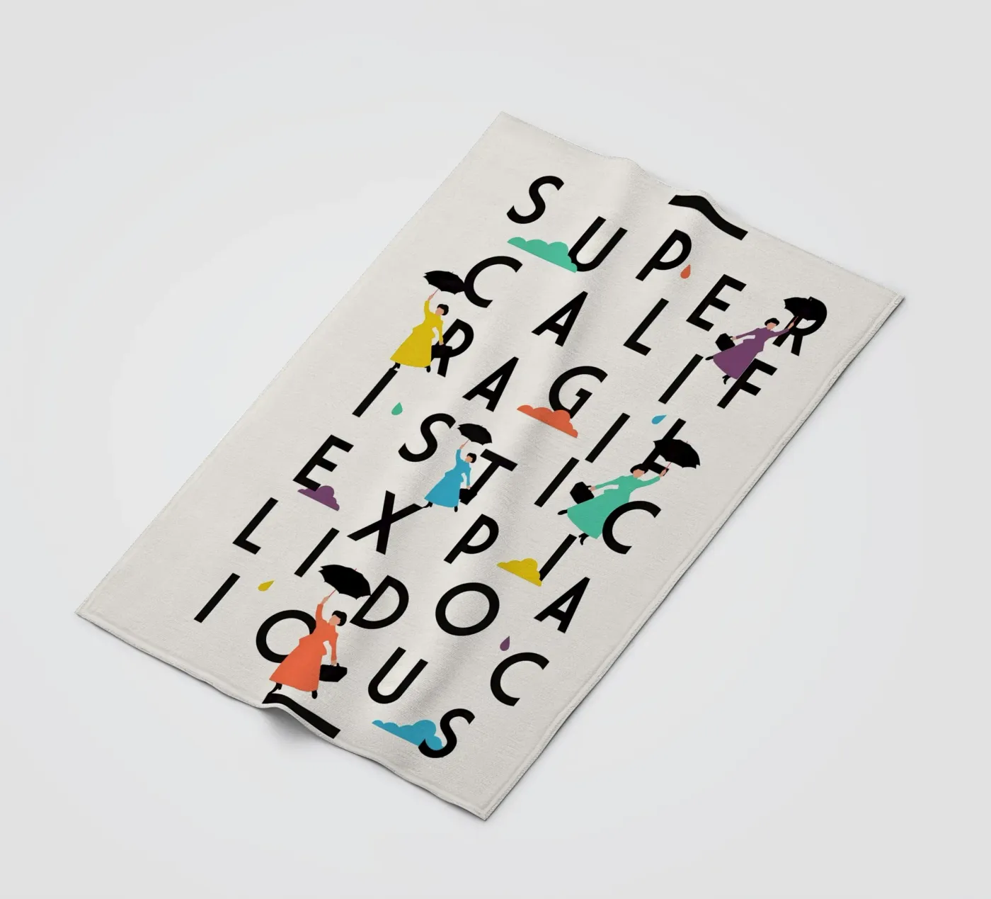 Supercali Fleecedecke von The Poster Kid