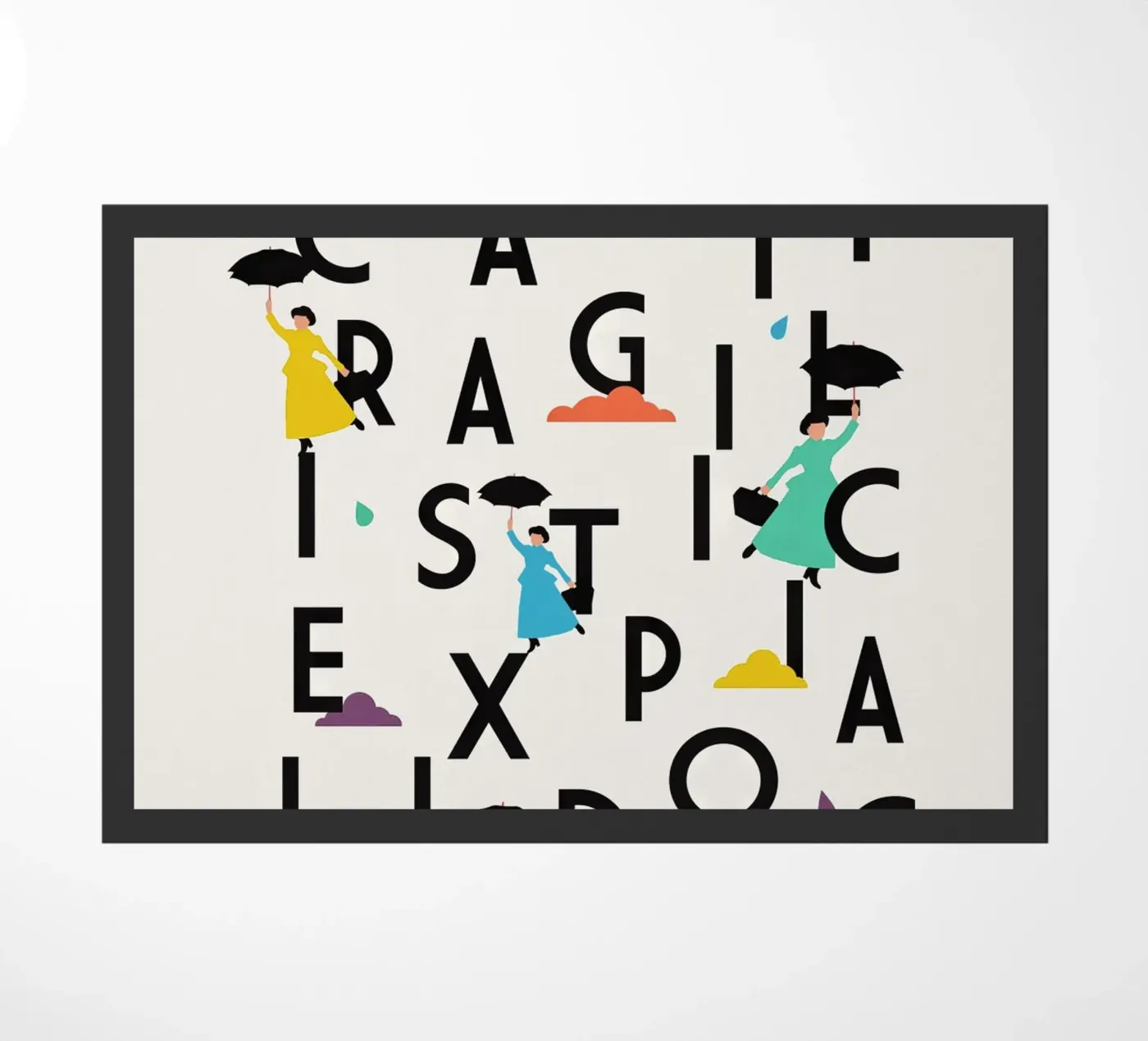 Supercali Fußmatte von The Poster Kid