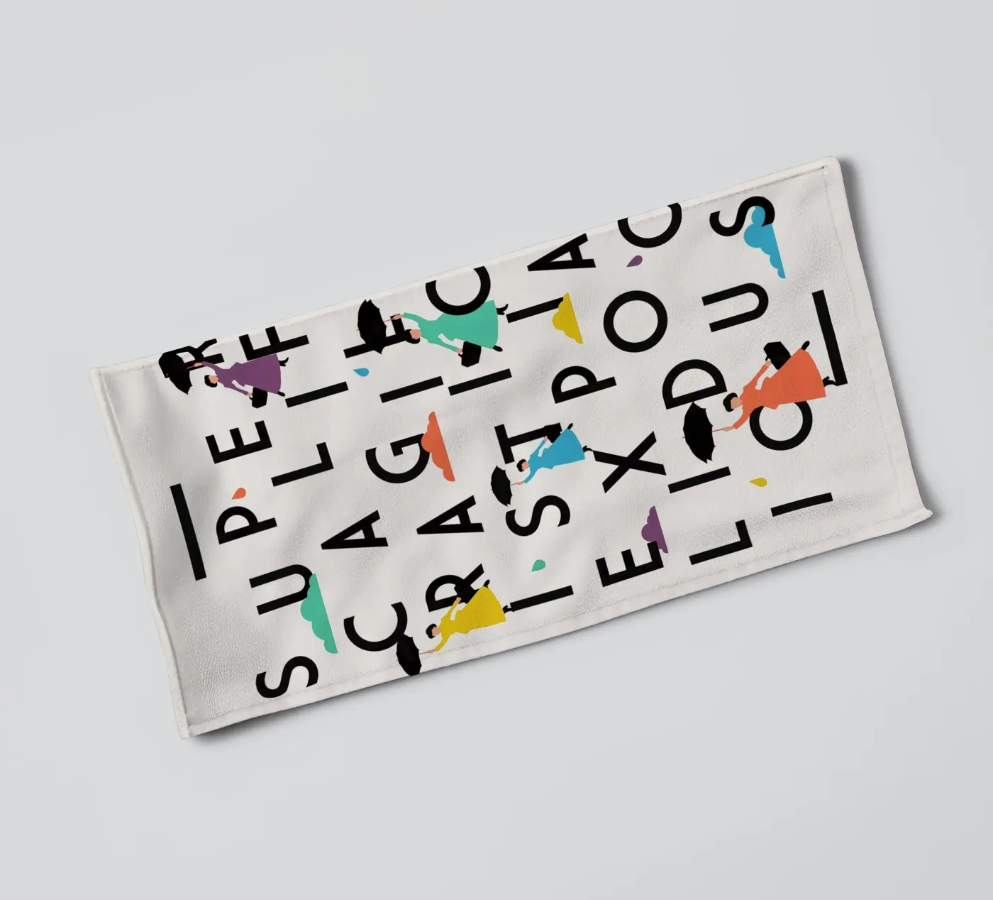 Supercali towel by The Poster Kid